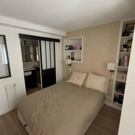 With Terrace Near The Champs-elysees