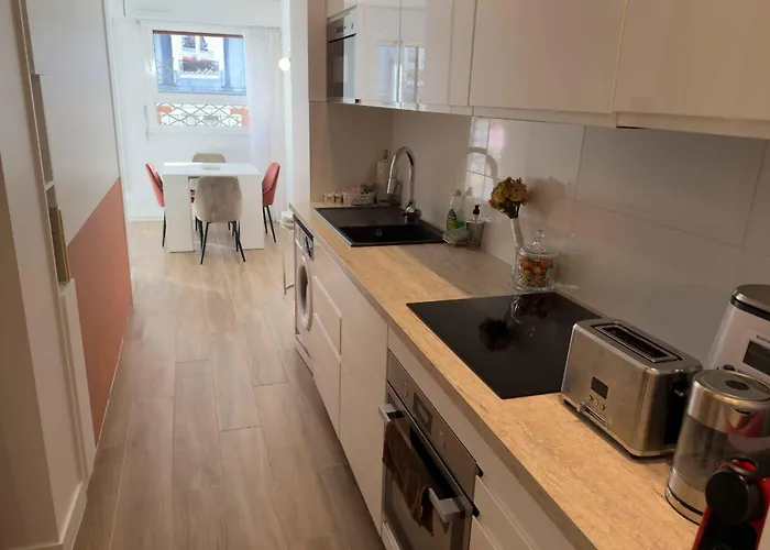 With Terrace Near The Champs-elysees